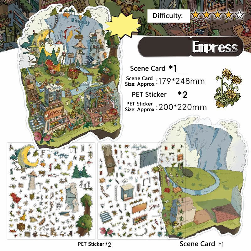 Infeel.Me 2.5D Deco Scene Sticker My Little House Series #14, image 5