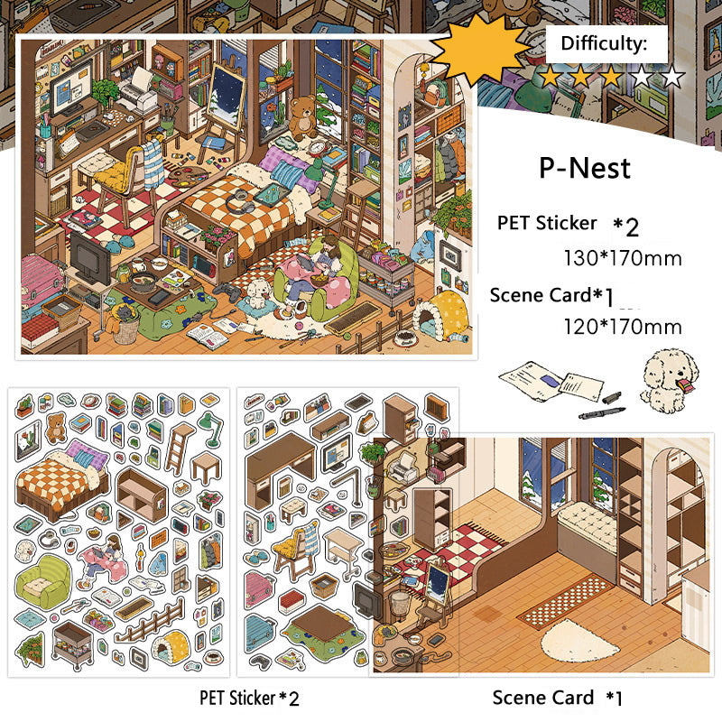 Infeel.Me 2.5D Deco Scene Sticker My Little House Series #15, image 3