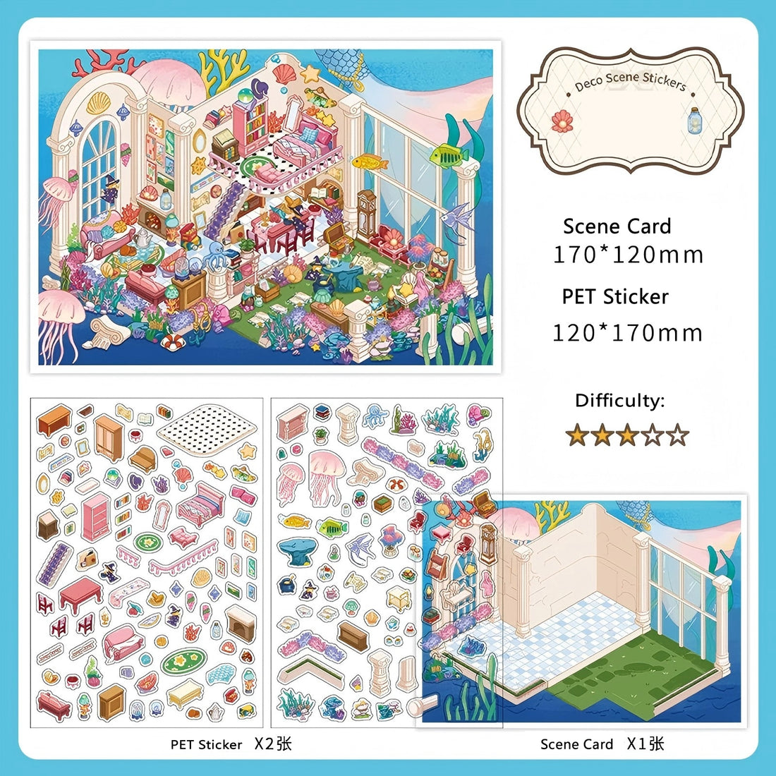 Infeel.Me 2.5D Deco Scene Sticker My Little House Series #16, image 3