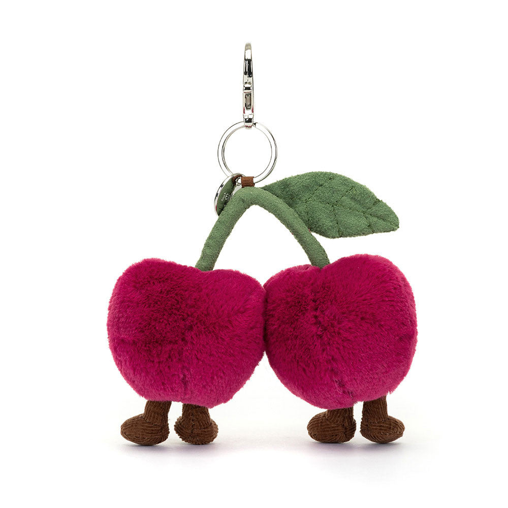 Jellycat Amueseables Cherries Bag Charm, Plush Toys, OCARE NZ