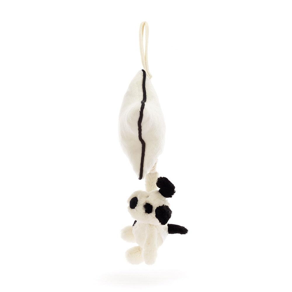Jellycat Bashful Black & Cream Puppy Musical Pull, image 2