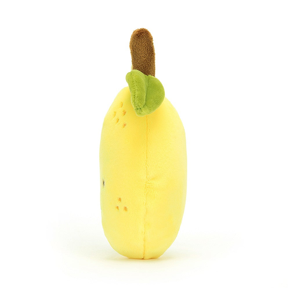 Jellycat Fabulous Fruit Lemon: A vibrant and cheerful plush toy in the shape of a lemon. 