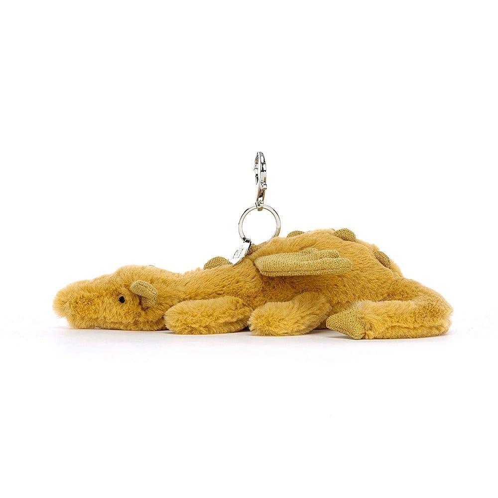 Jellycat Golden Dragon Bag Charm One Size - H12 X W22 CM, image 2