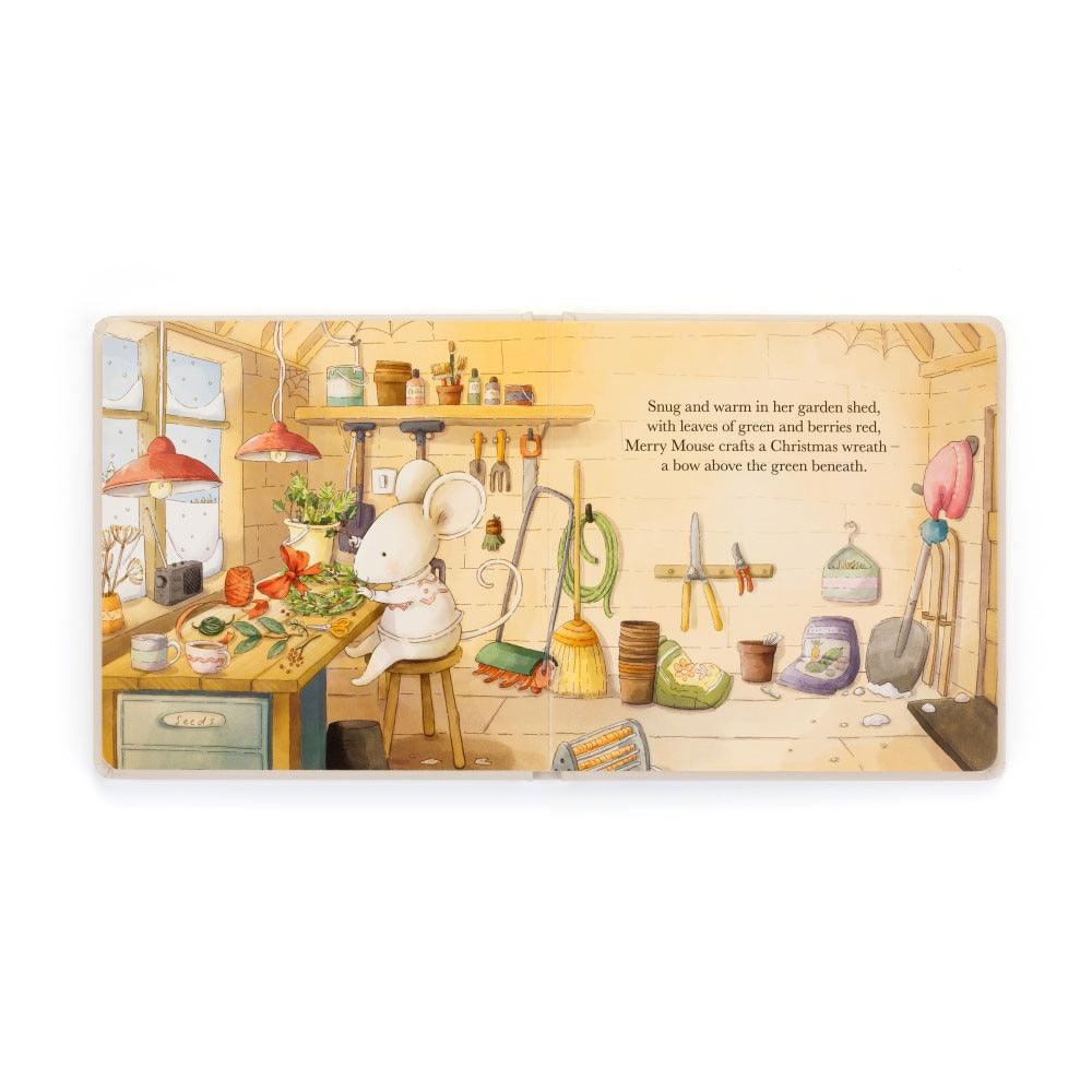 Jellycat Merry Mouse's Christmas Eve Book, image 2