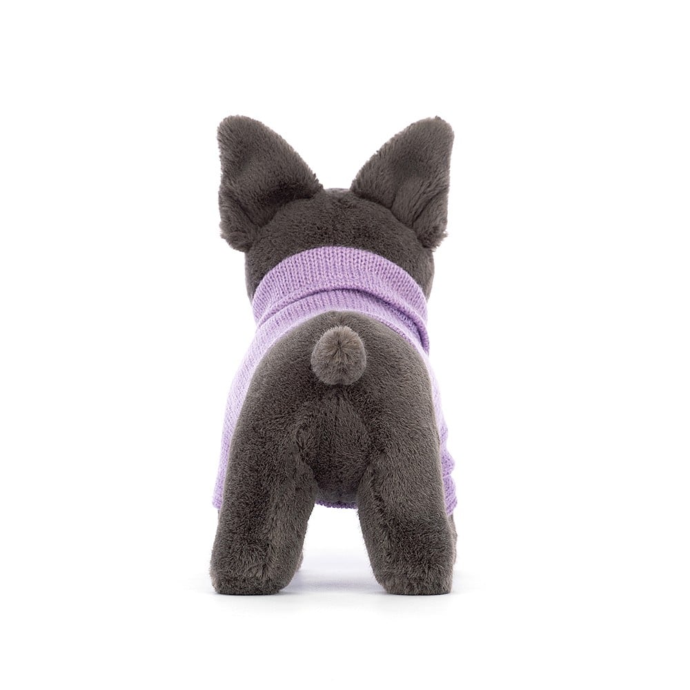 Jellycat Sweater French Bulldog Purple One Size - H17 X W19 CM