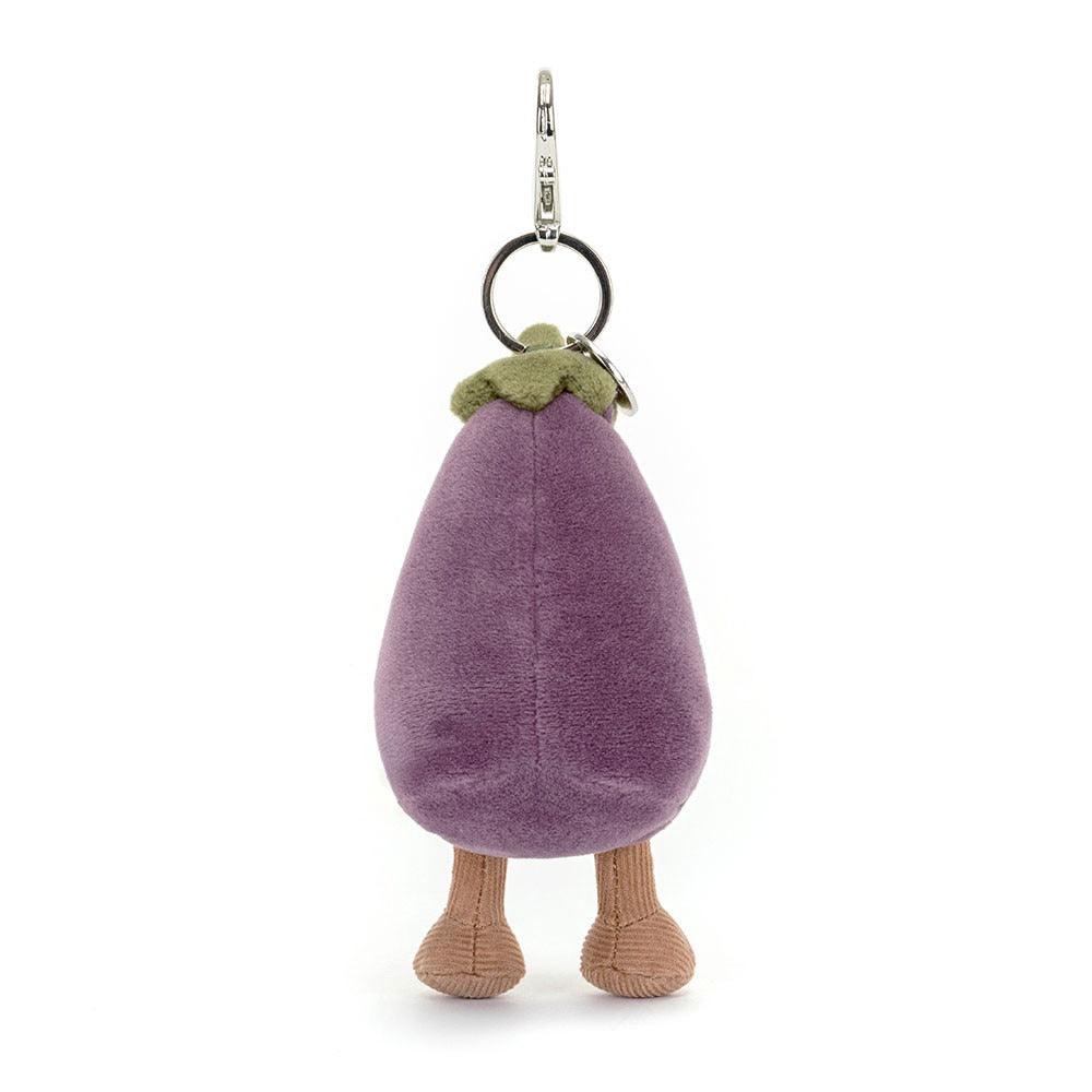 Jellycat Vivacious Aubergine Bag Charm, image 3