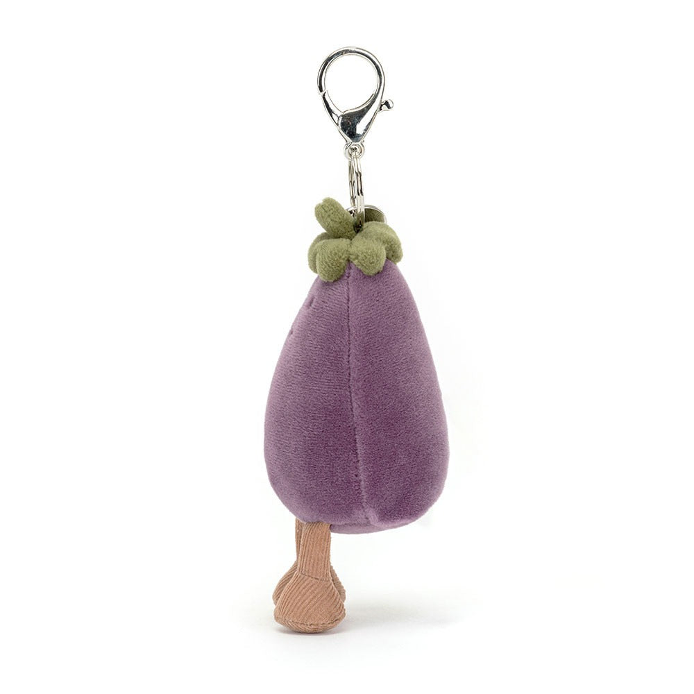 Jellycat Vivacious Aubergine Bag Charm Jellycat OCARE NZ