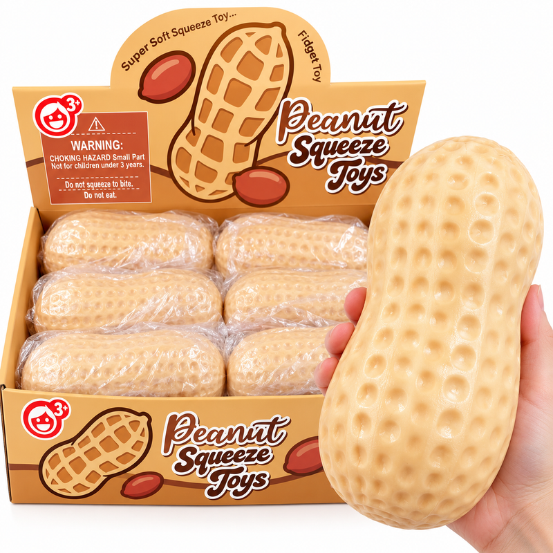 Jumbo Squeezy Peanut Slow-Rise Squishy