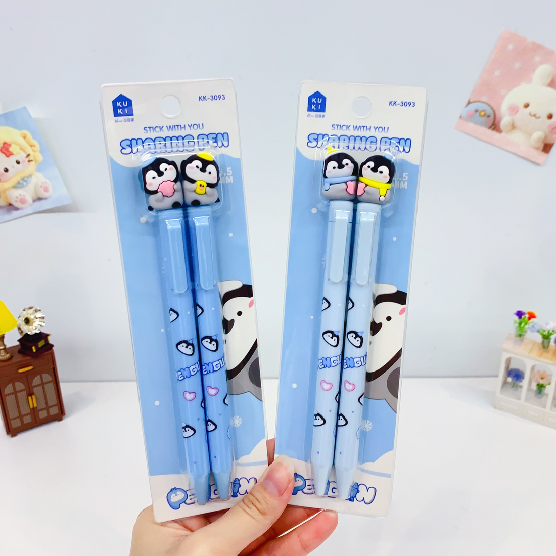 KUKI Cute Character 0.5mm Sharing Gel Pen Set - 2 Pack, image 9