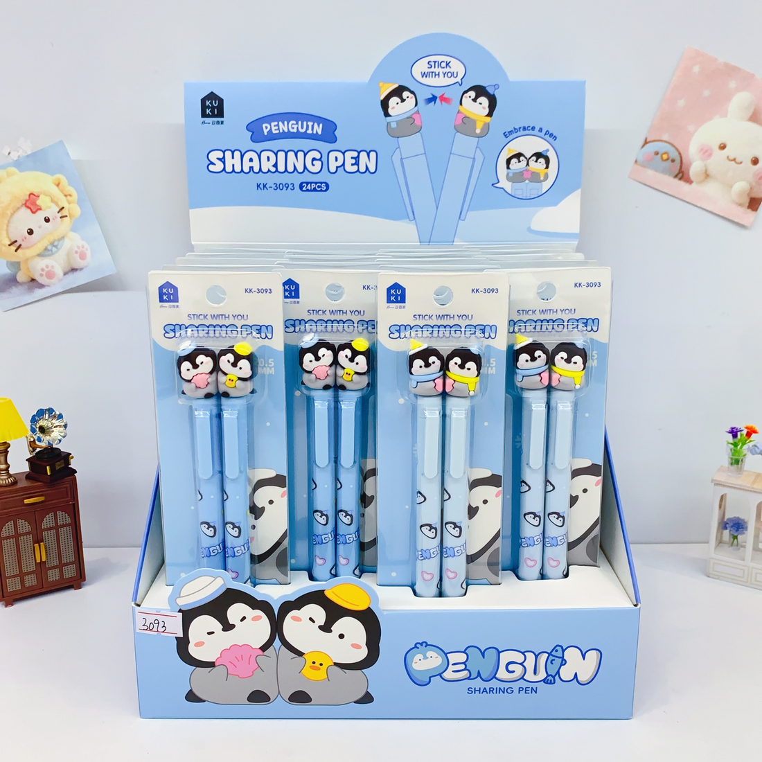 KUKICuteCharacter0.5mmSharingGelPenSet 2Pack 4