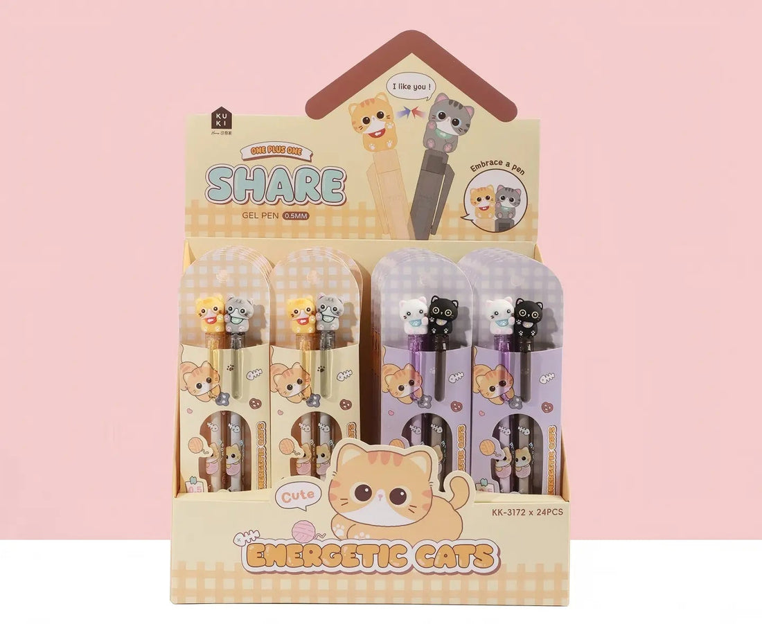 KUKI Cute Character 0.5mm Sharing Gel Pen Set - 2 Pack, image 16