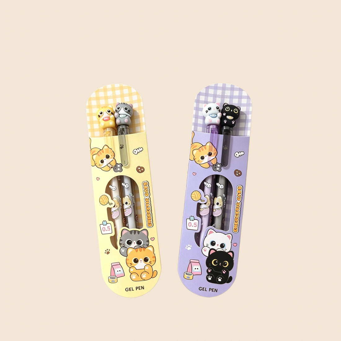 KUKI Cute Character 0.5mm Sharing Gel Pen Set - 2 Pack, image 2