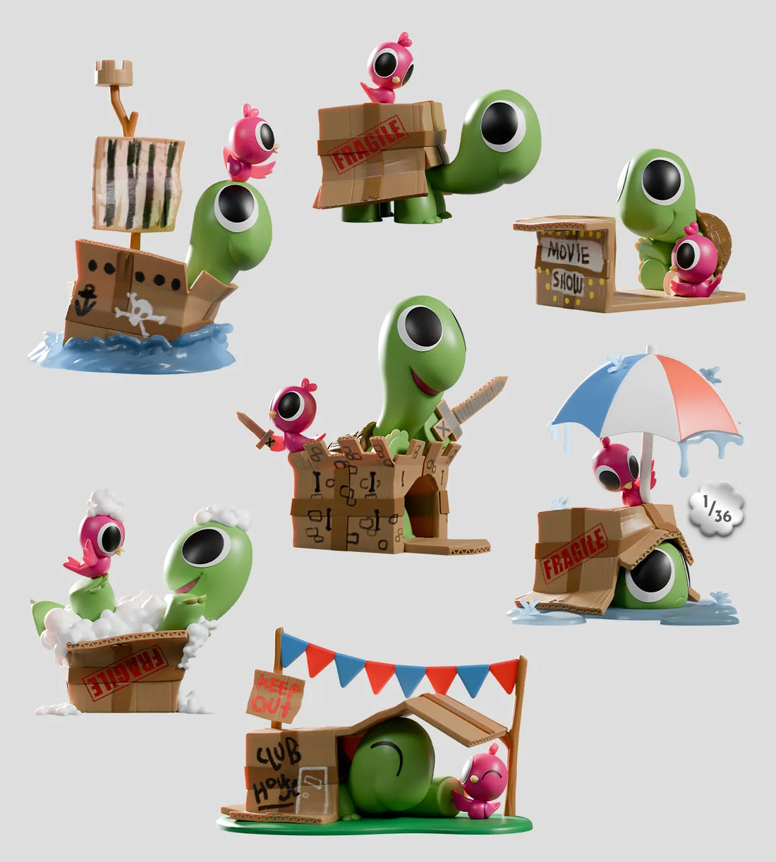 Kaleidos Creative - Box Turtle & Bird Blind Box, image 4