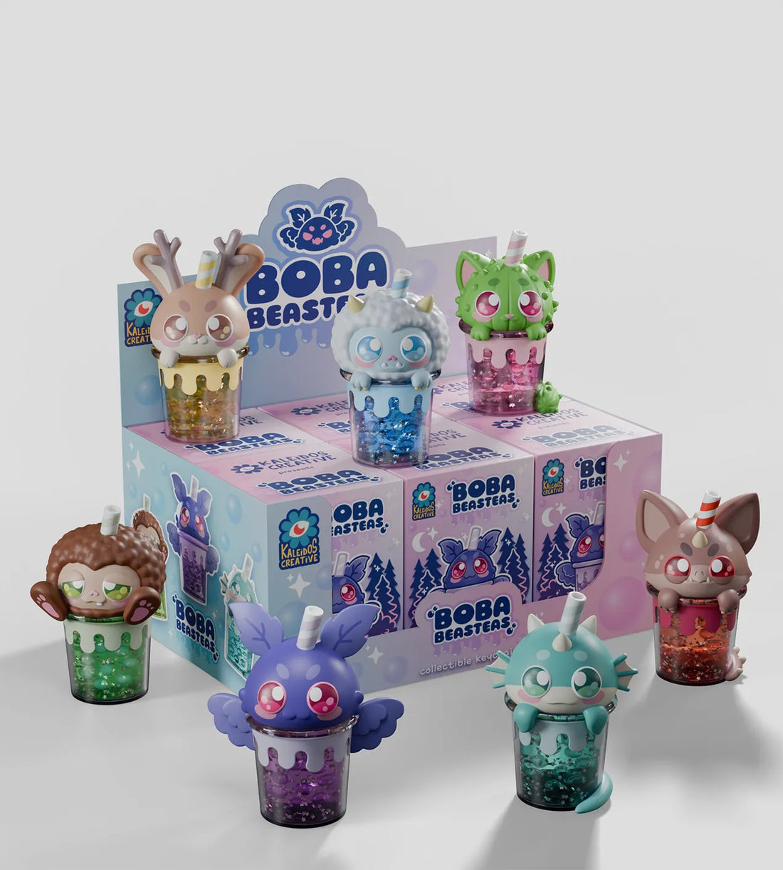 Kaleidos Creative Boba Beasteas Keychain Blind Box, image 3