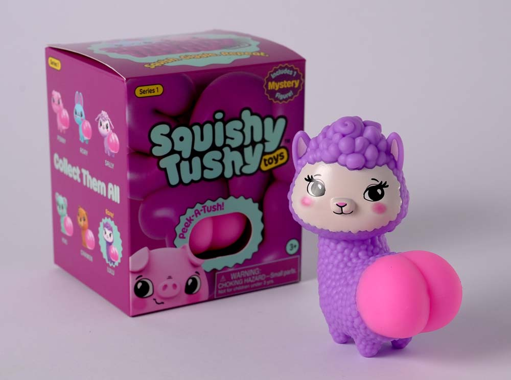 Squishy Tushy Toys Series 1 Blind Box with collectible figure and playful design.