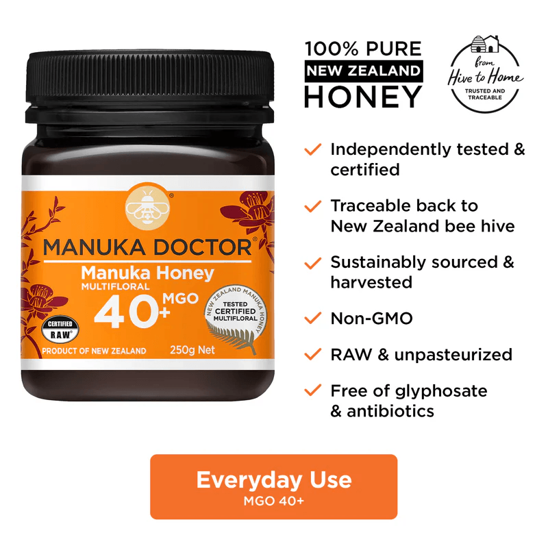 Manuka Doctor MGO40+ Multiforal Manuka Honey, image 2