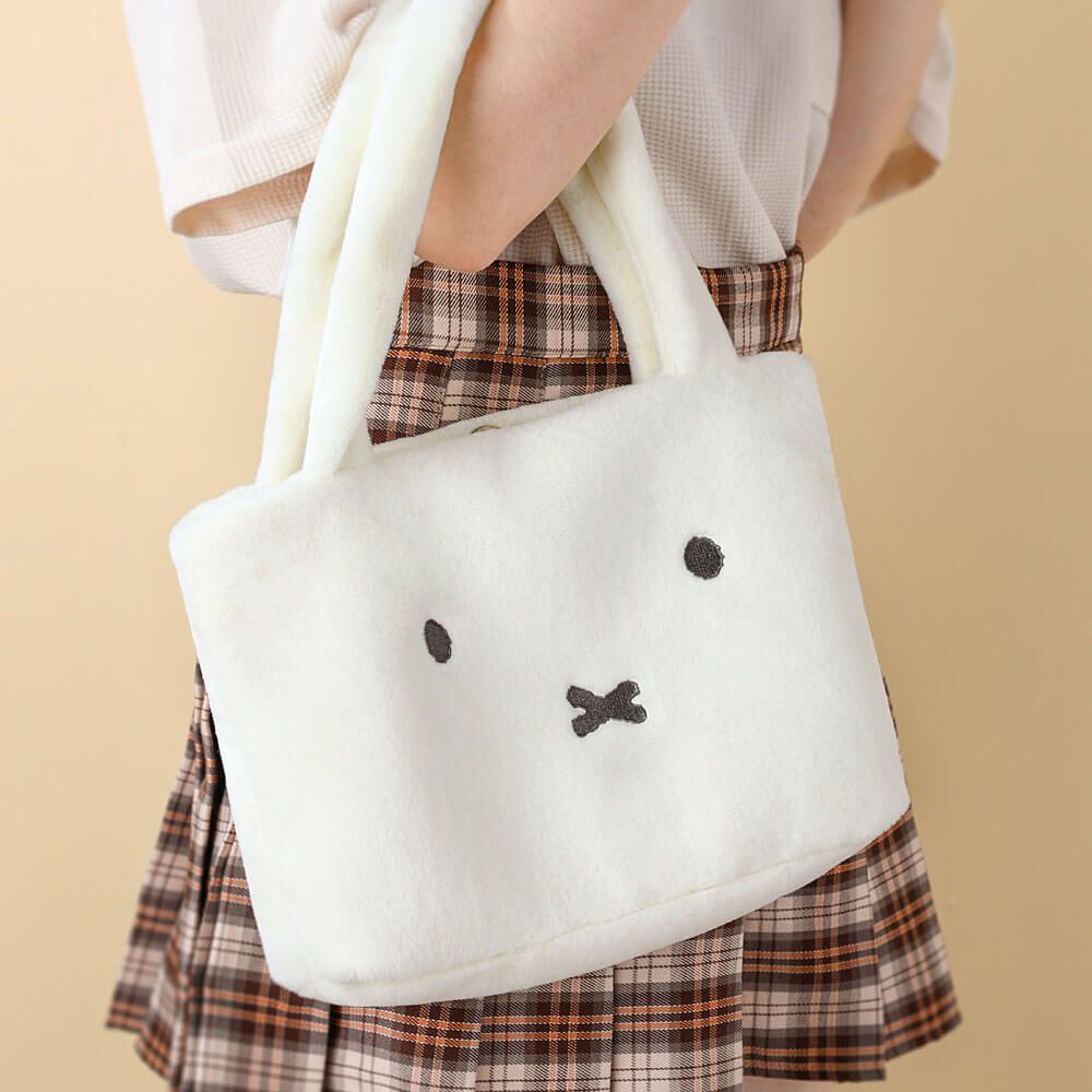 Miffy Deluxe Plush White Bag