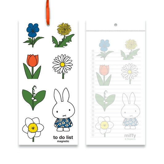 Miffy & Flowers Magnetic To Do List