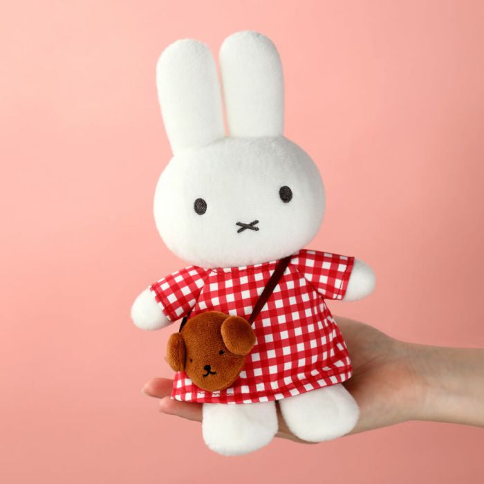 Miffy Checkered Dress with Snuffy Bag Plush Toy, image 3