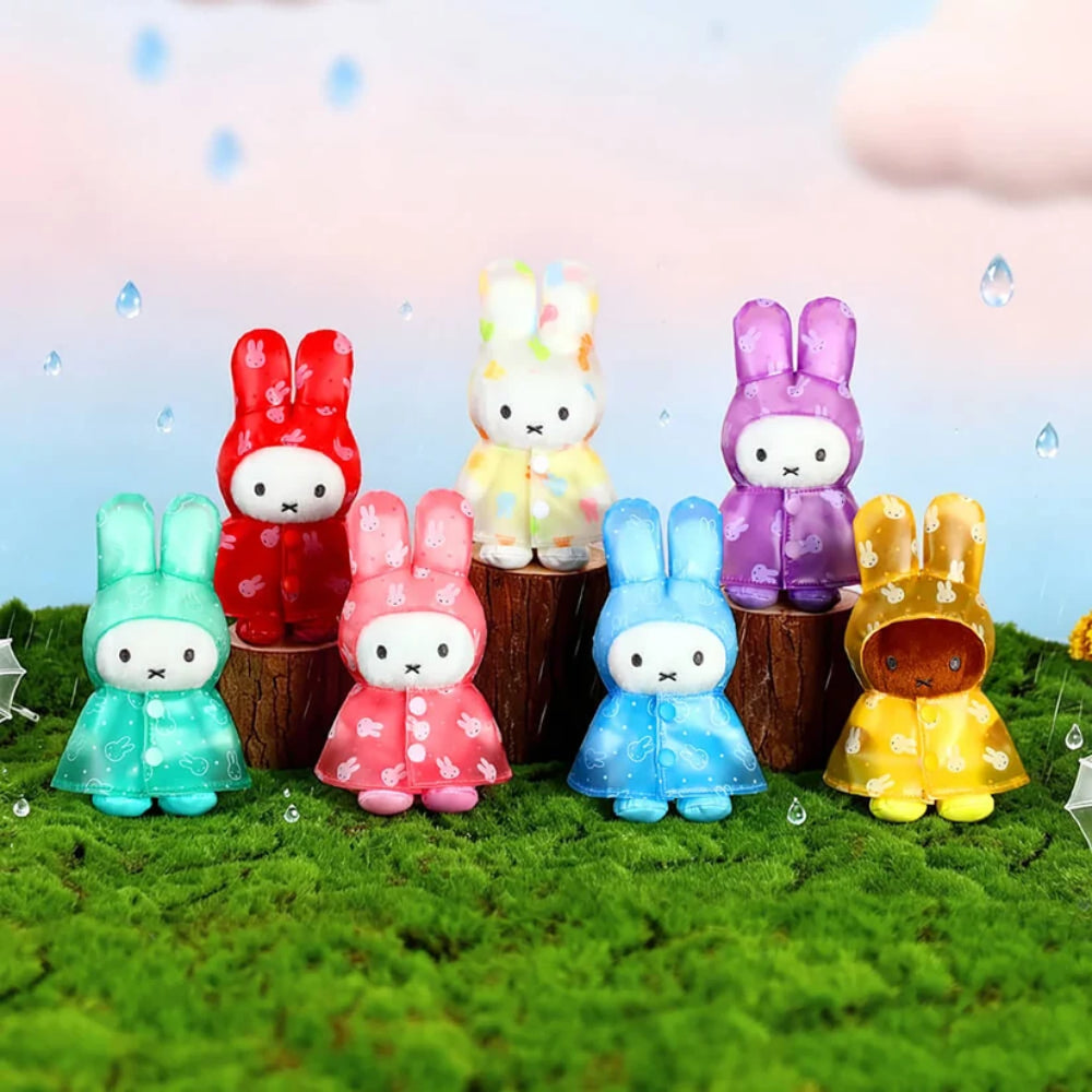 Miffy Raincoat Series Plush Keychain Blind Box