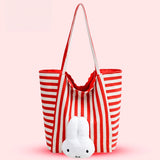 Miffy Striped Canvas Tote Bag