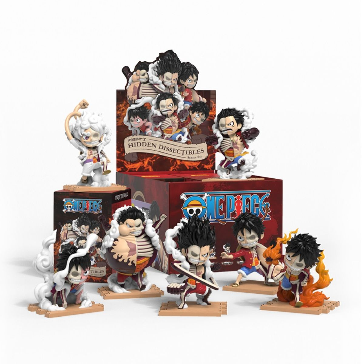 Mighty Jaxx: Freeny's Hidden Dissectibles – One Piece Luffy's Gears Edition Blind Box