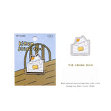 MO•CARD Cat Life Mini Theatre Hollow Metal Bookmark