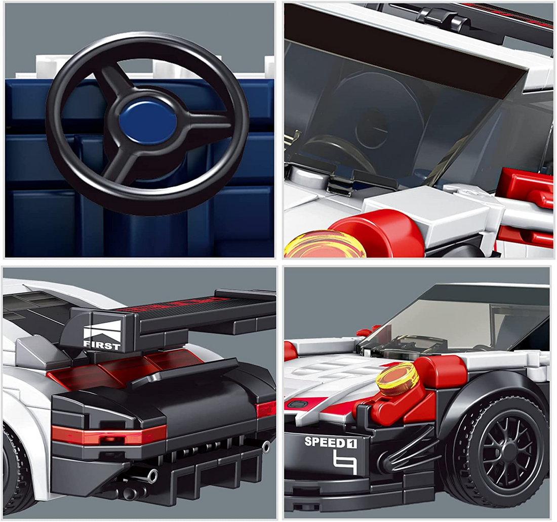Mould King 911 RSR Sports Car Building Set with Display Case - 373 Pieces - 27010, image 5