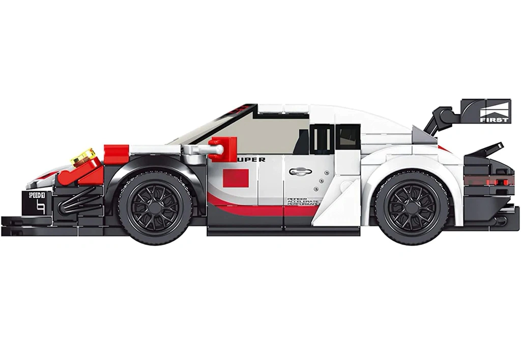 Mould King 911 RSR Sports Car Building Set with Display Case - 373 Pieces - 27010, image 3