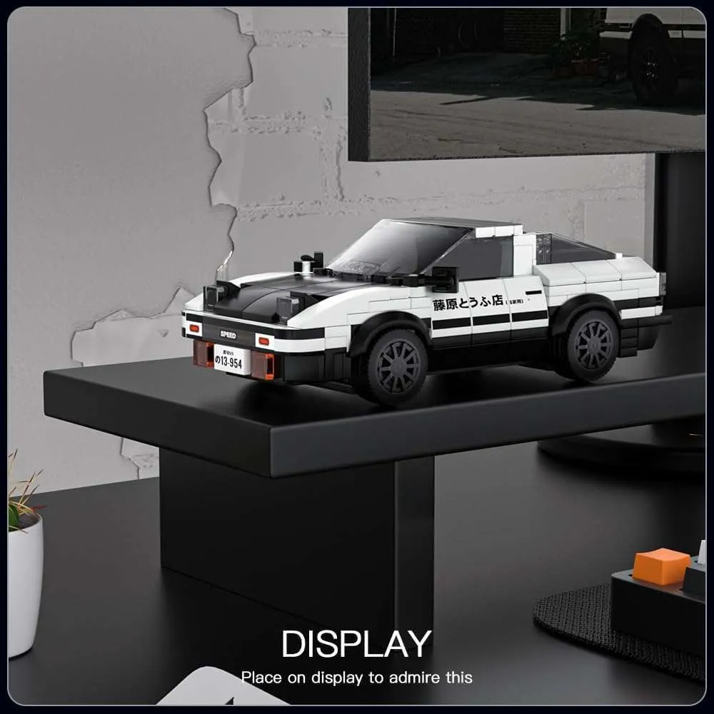 Mould King AE86 Mini Sports Car Building Set with Display Case - 418 Pieces - 27013, image 8