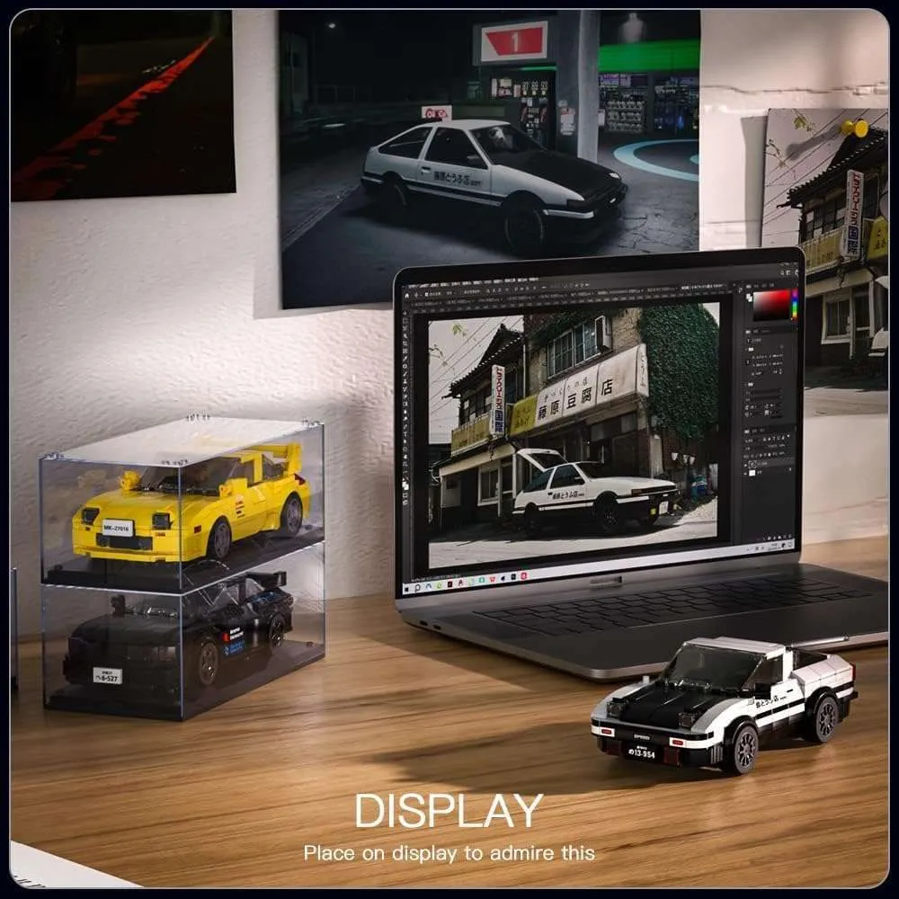 Mould King AE86 Mini Sports Car Building Set with Display Case - 418 Pieces - 27013, image 7