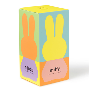 Mr Maria Miffy Colourful Mini Light Blind Box packaging featuring vibrant colors and iconic Miffy design.