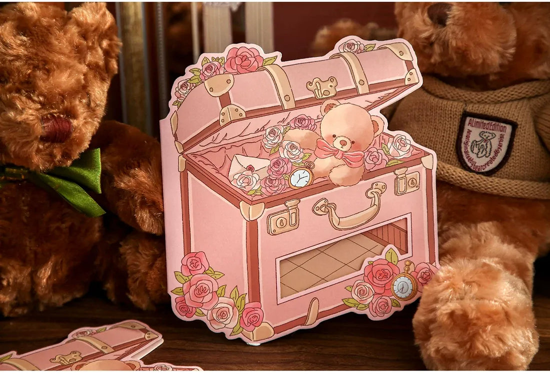 Mr Paper 2.5D Deco Scene Sticker Romantic Bear Cottage Series, image 3