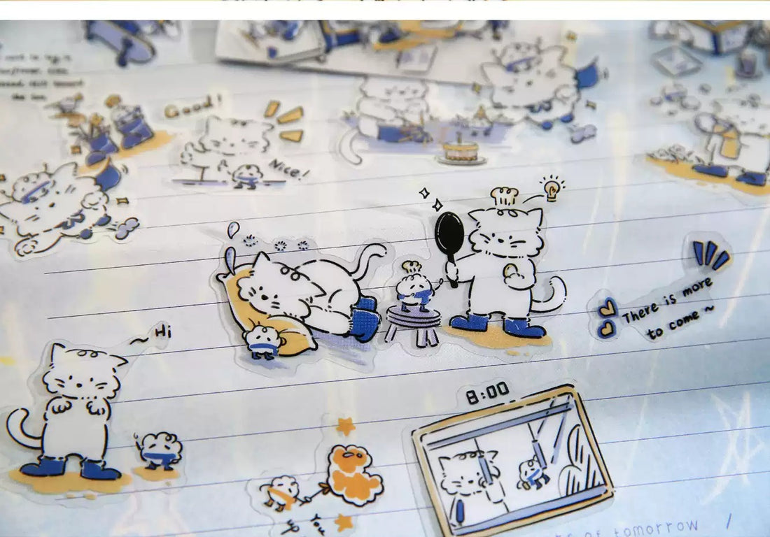 Mr. Paper Cats and Dogs Wearing Rain Boots Series Sticker Pack, image 13