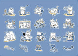 Mr. Paper Cats and Dogs Wearing Rain Boots Series Sticker Pack