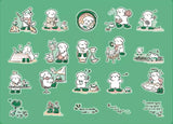 Mr. Paper Cats and Dogs Wearing Rain Boots Series Sticker Pack