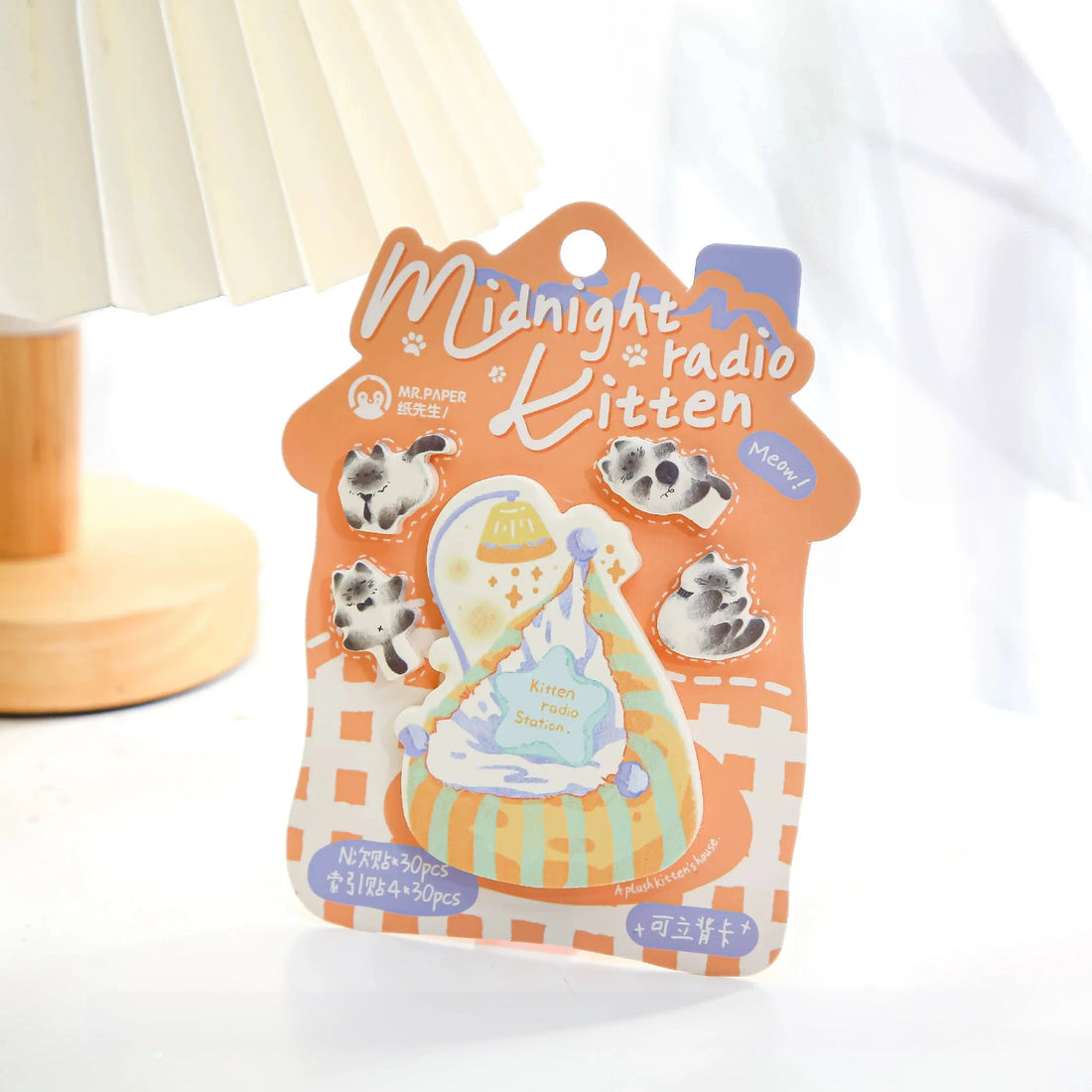 Mr Paper Sticky Notes Set – Fluffy Cat House Index Tabs & Memo Notes, image 3