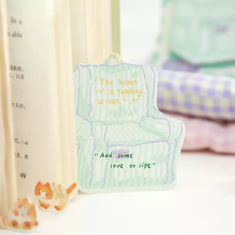 Mr Paper Sticky Notes Set – Fluffy Cat House Index Tabs & Memo Notes, image 8