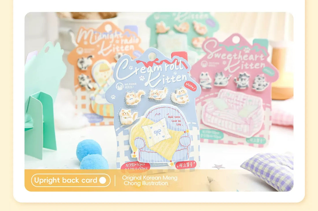 Mr Paper Sticky Notes Set – Fluffy Cat House Index Tabs & Memo Notes, image 10