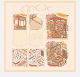Mr Paper 2.5D Deco Scene Sticker Romantic Bear Cottage Series