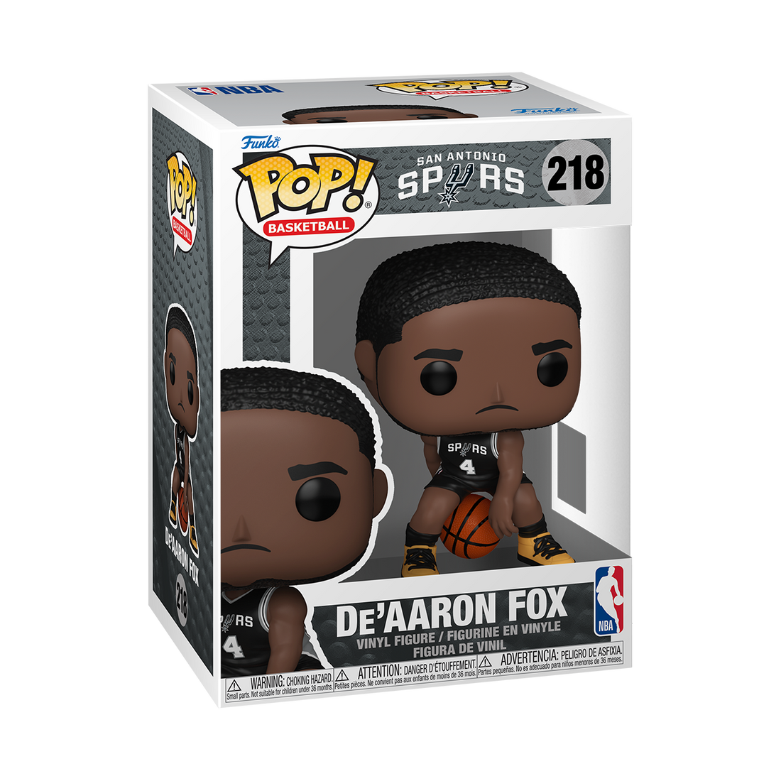 Funko Pop! NBA: Spurs - De'Aaron Fox Vinyl Figure, image 2
