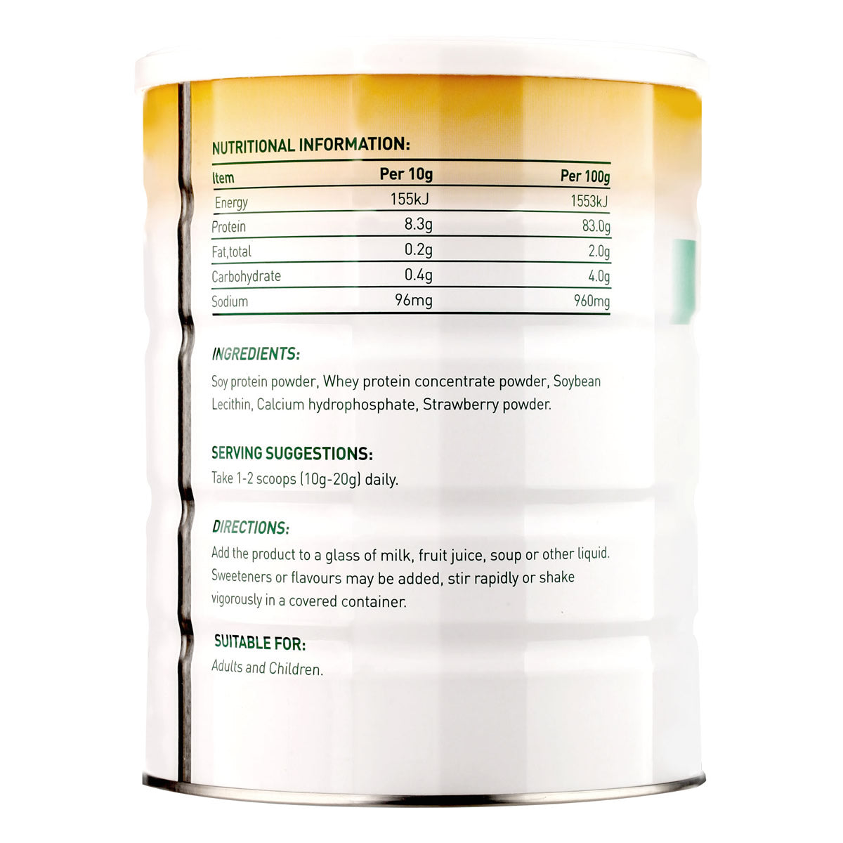 Naturies Complex Protein Powder 454g