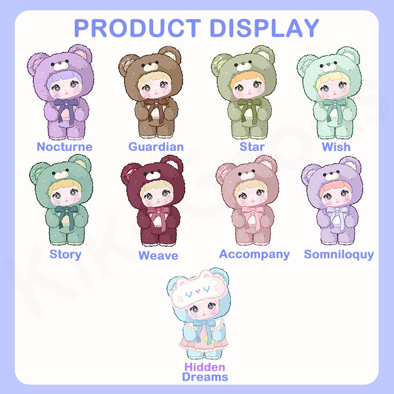 Nommi Good Night Bear 400% Vinyl Plush Doll Blind Box, image 2