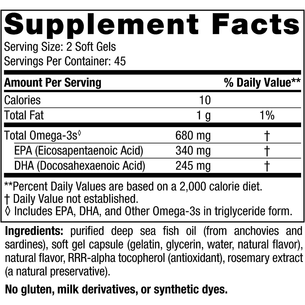 Nordic Naturals Ultimate Omega Junior  Ages 6-12 Strawberry 680 mg 90 Caps