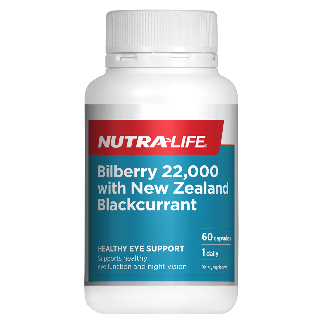 [Short Shelf Life] Nutra-Life Bilberry 22,000 Plus New Zealand Blackcurrant 60 Capsules Uncategorized OCARE NZ