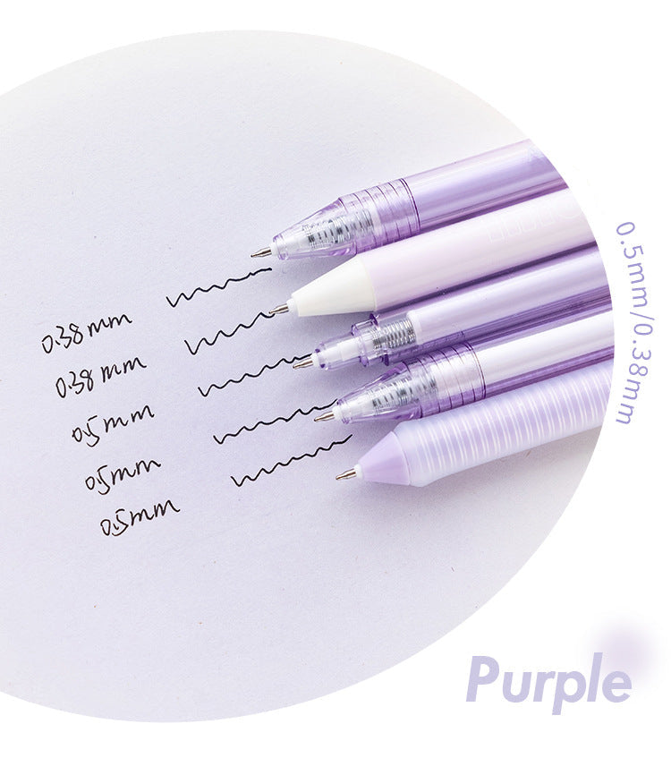RosyPosy "Fall in" Collection Soft Gradient Gel Pen Set (0.5mm & 0.38mm, 5 pcs/box), image 10