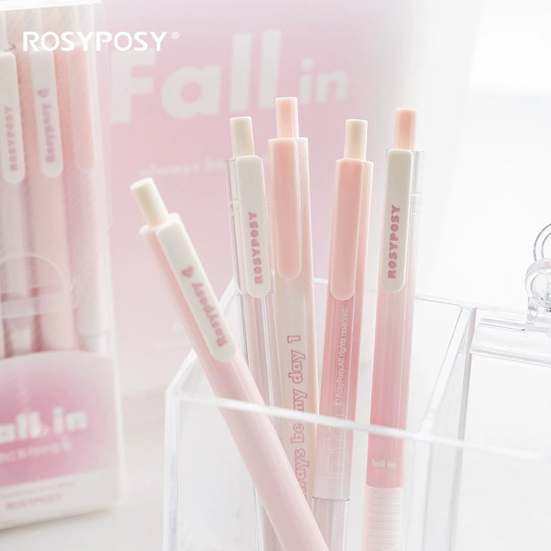 RosyPosy "Fall in" Collection Soft Gradient Gel Pen Set  (0.5mm & 0.38mm, 5 pcs/box)