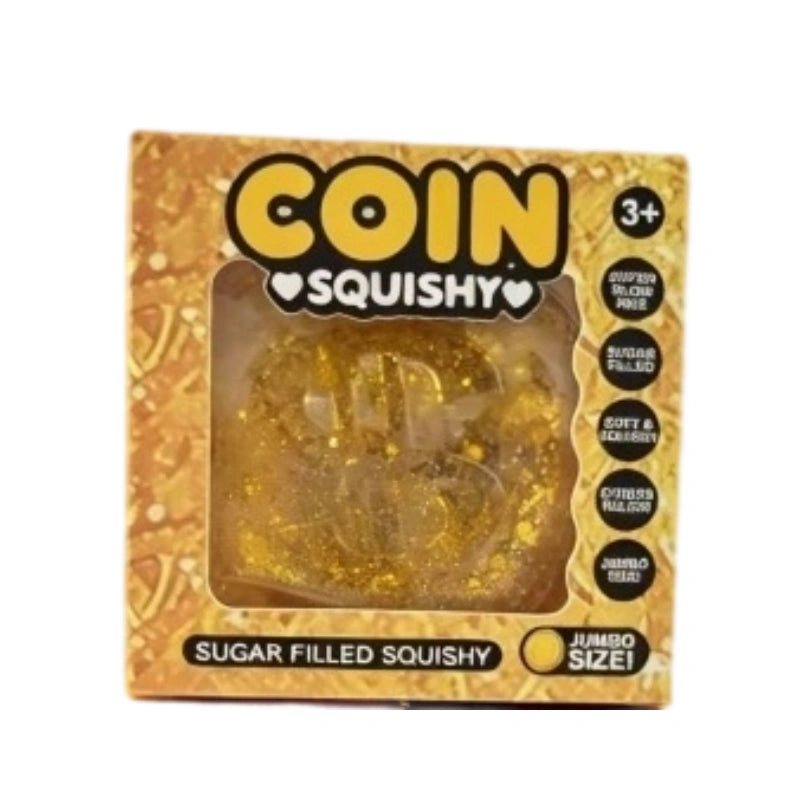 Coin Glitter Squishy Stress Toy