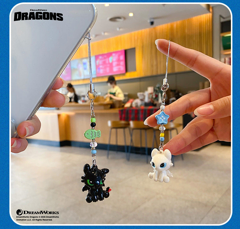 How to Train Your Dragon Toothless Couple Figurine Keychain, image 5