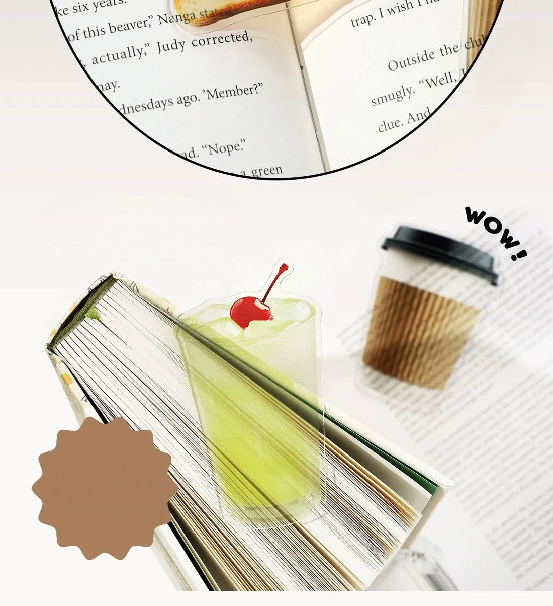 Papermore Book Lover Series Shaped Clear Acrylic Bookmark, image 10